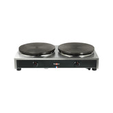Plită pentru clătite pe gaz dublă Luxury, ∅40cm, control manual, CRCH8MA-KR, Krampouz